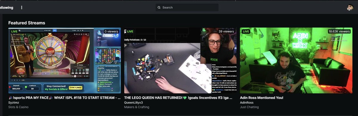 HOLY CRAP @KickStreaming IMMA KISS YOU! THANK YOU FOR THE FRONT PAGE FEATURE ALL NIGHT! 

We’re inching closer to reaching that pretty green verification check mark! 💚

PS thanks @x_WitchyMama_x for probably the best front page screen shot ever!