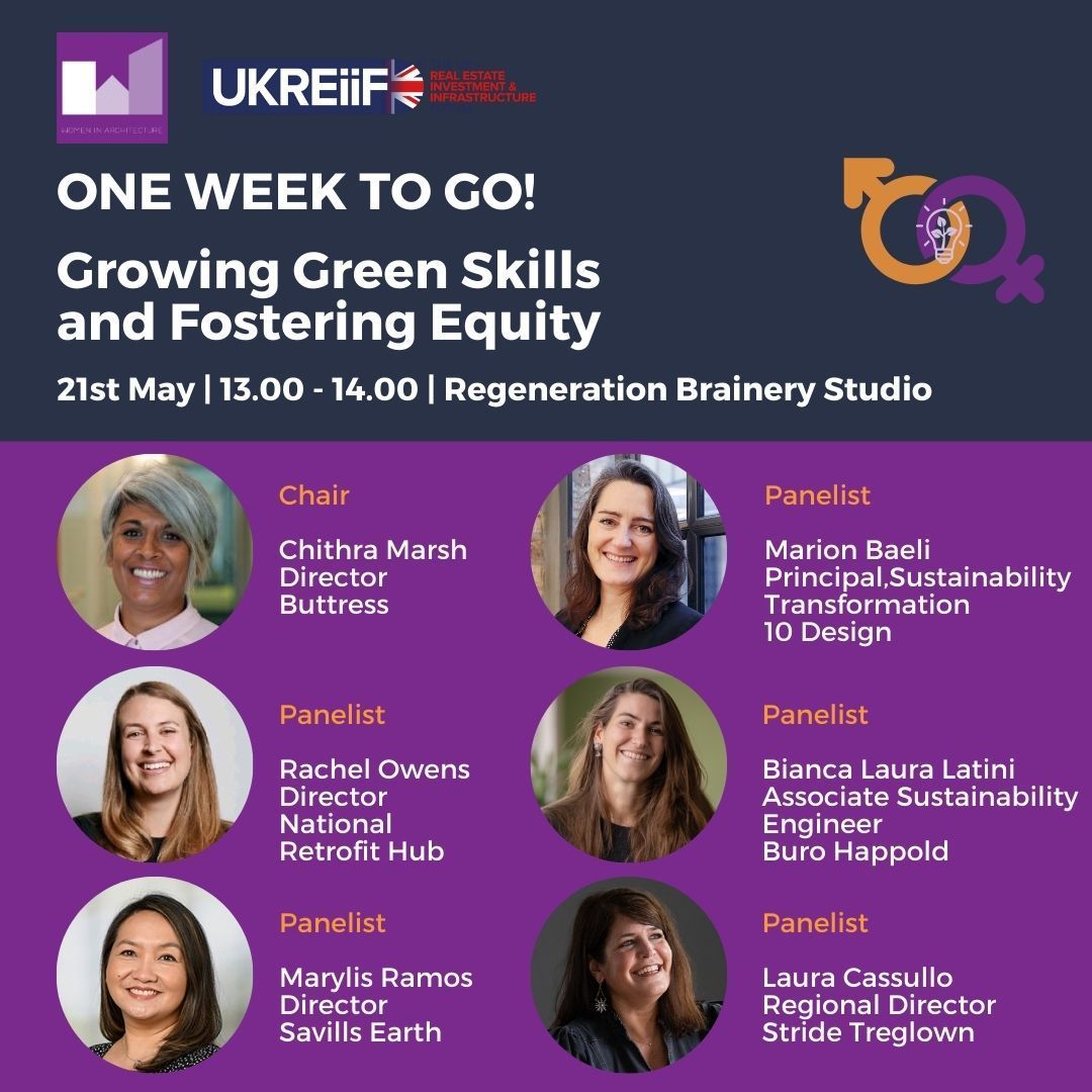 One week to go for #UKREiiF 2024

Don't forget to bookmark your calendars for our panel event on 'Growing Green Skills and Fostering Equity', coming up next week on 21st May at the Regeneration Brainery Studio, Dockside. 

We look forward to seeing you in Leeds!

#WiAatUKREiiF