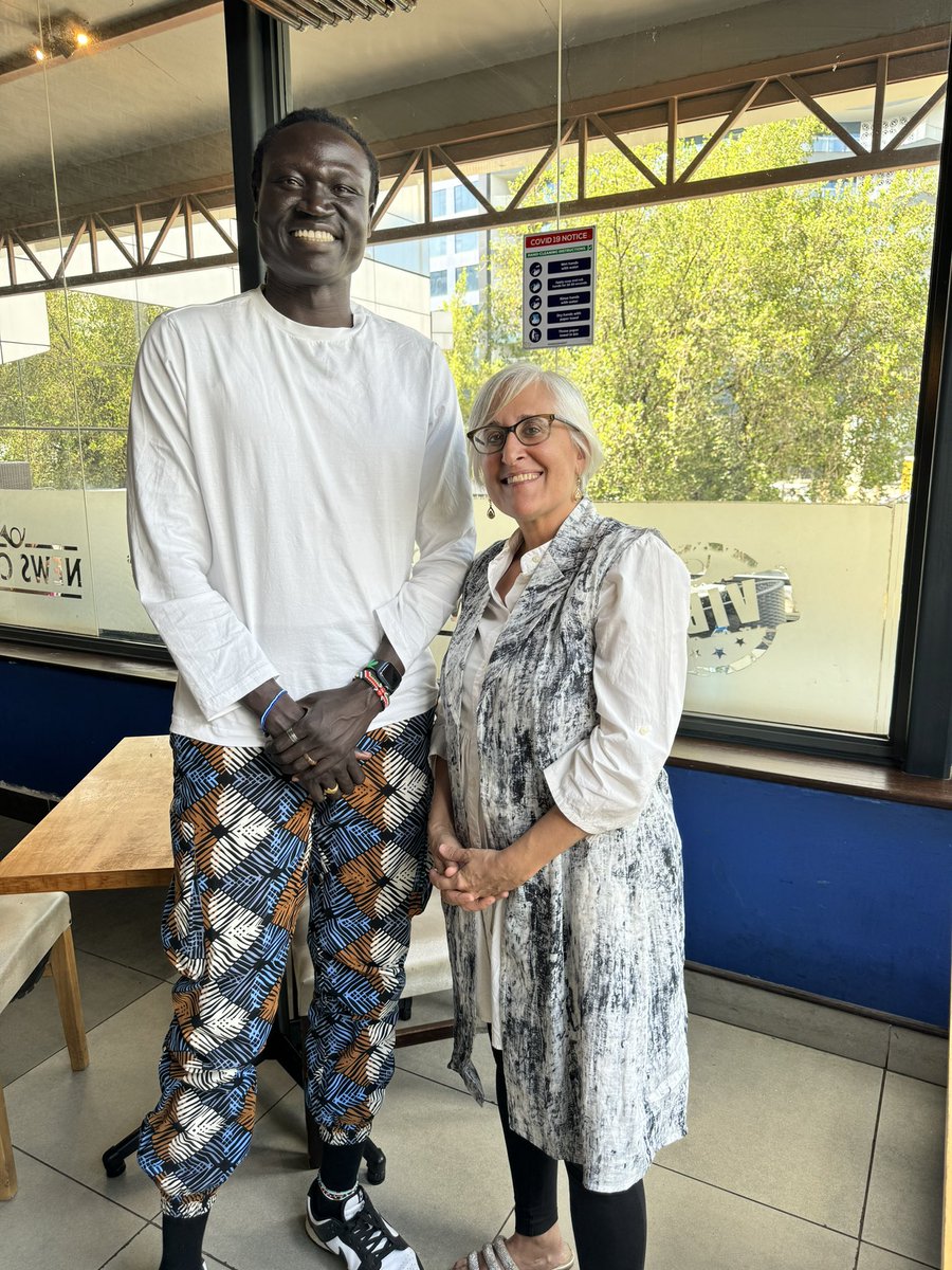 Our team leader @nhialgdeng connected with Rebecca Lorins from Likikiri Collective in #Nairobi before her #Kakuma trip.  In Kakuma, Rebecca will meet with our team on the ground & run a workshop on archiving for our storytelling project participants. #CulturalProtectionFund