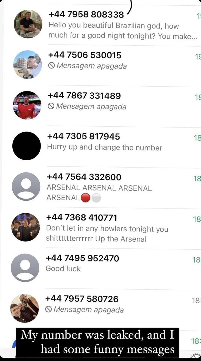📱 Ederson had his number leaked before last night's game. And Arsenal fans made sure to get in touch