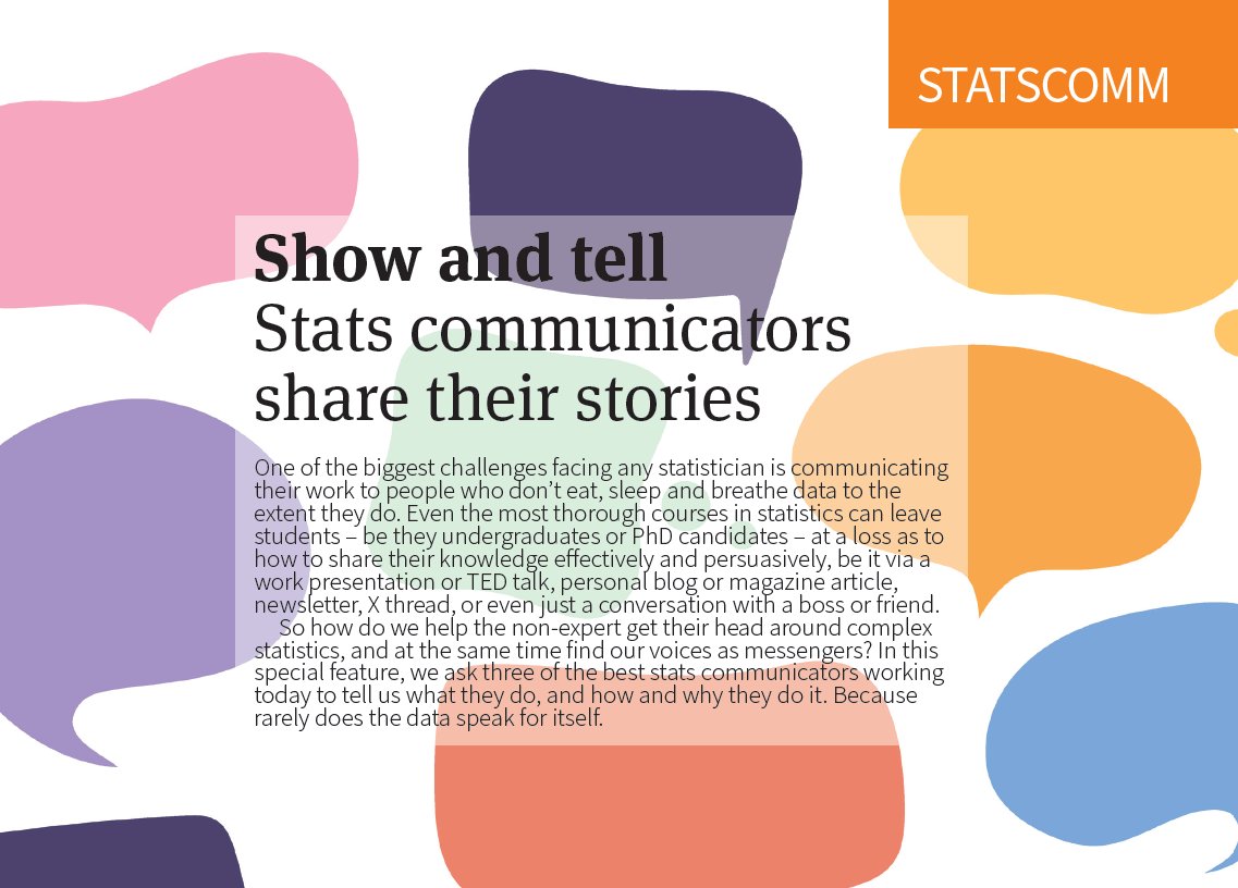 Significance (@signmagazine) on Twitter photo How to present statistics to non-statisticians. We hear from ace communicators <a href="/StatSigData/">Stat Significant</a> @allitorban and @tomchivers
ow.ly/Yqfr50RGL9l
#freetoread #statistics #datascience How to present statistics to non-statisticians. We hear from ace communicators <a href="/StatSigData/">Stat Significant</a> @allitorban and @tomchivers
ow.ly/Yqfr50RGL9l
#freetoread #statistics #datascience