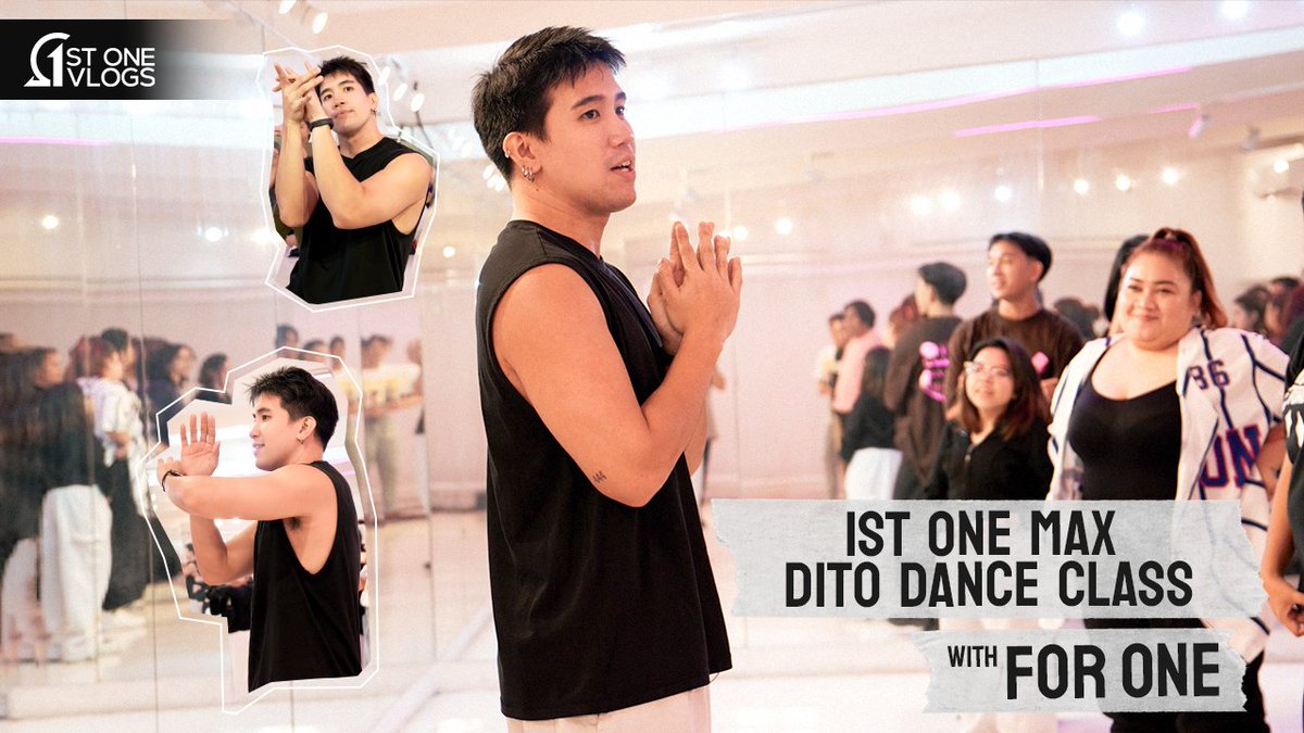 VLOG ALERT! 📣 1st One Max's 'DITO' Dance Class, 6PM! 🔥 🔗youtu.be/sc8GVp05j58 #1stOne_MAX #1stOneDITO