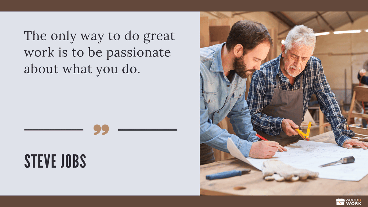 Uncover the layers of a fulfilling woodworking career. Wooduwork lays the groundwork for your success. wooduwork.com #CareerLayers #WoodworkingSuccess