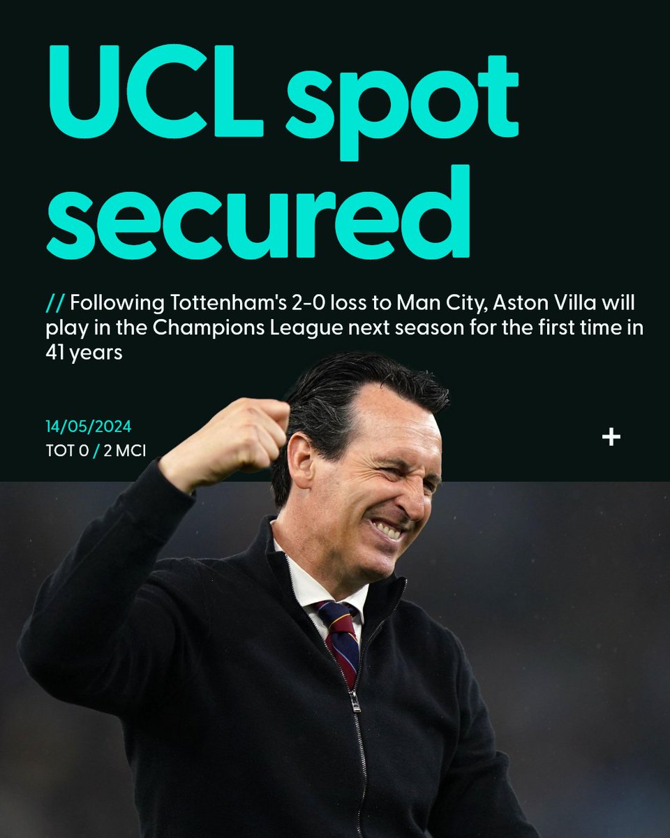 SpringchatApp's tweet image. Unai Emery masterclass 🔥

Aston Villa finished 7th last season in a UECL spot, less than 12 months later they have secured a UCL spot in the league table

#astonvilla || #unaiemery || #TOTMCI || #springchat