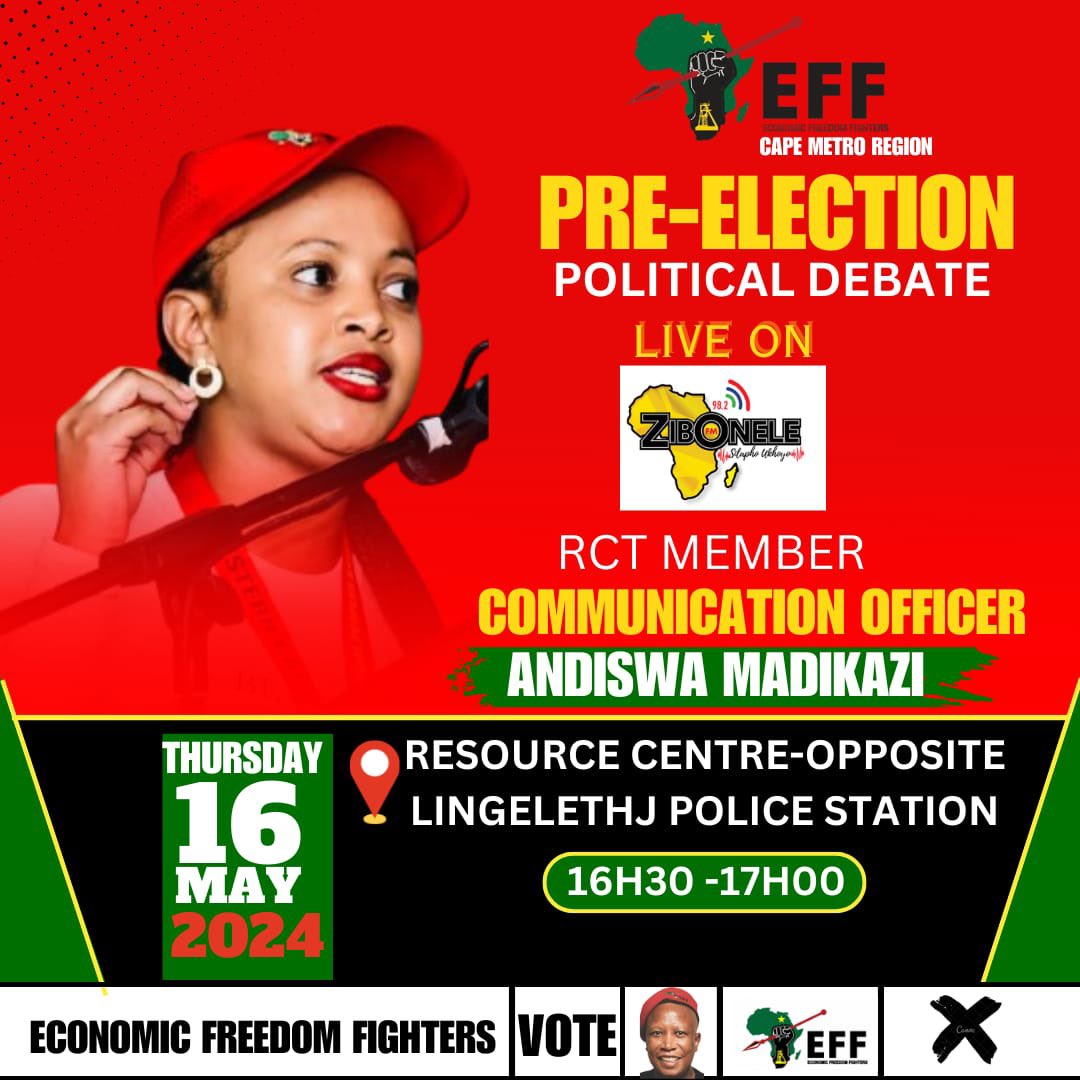 One of the finest Minds in the EFF cape metro @AndiswaMadikazi will be giving lectures as usually today