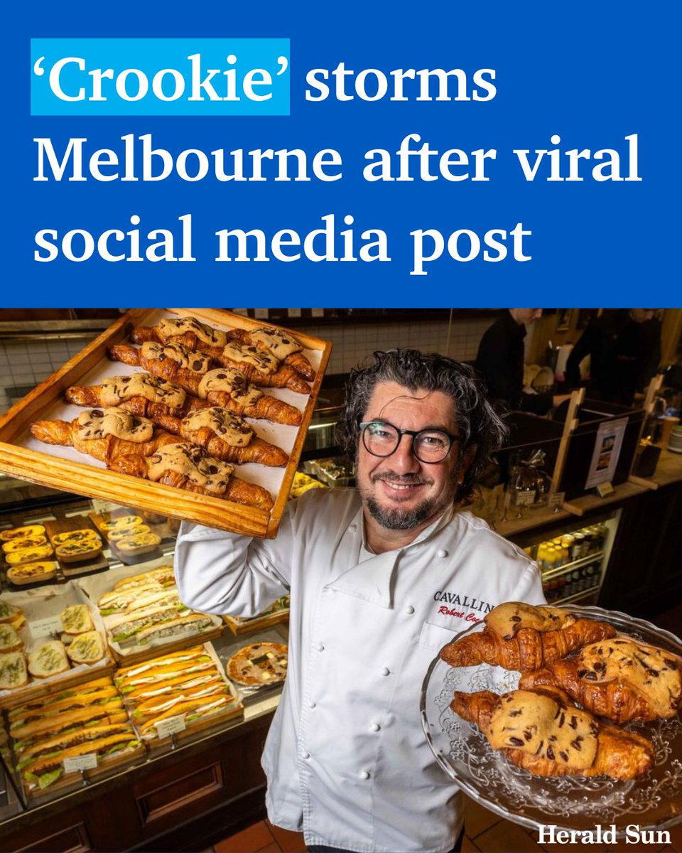 You’ve heard of the cronut and cruffin — but have you tried the croissant and chocolate chip cookie hybrid sweeping Melbourne cafes? We put it to the ultimate taste test. > bit.ly/3UWKYxP