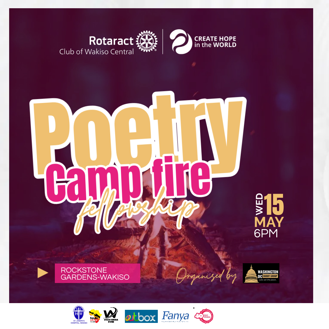 Around the campfire the heat will be hot like a heatoo not because of the baling fire but the strong punch lines of poetry. Have a blossoming evening of poetry with us this evening at Rockstone Gardens-wakiso, 6pm. 🏦Washington DC In-charge #SplendorsMeetUp