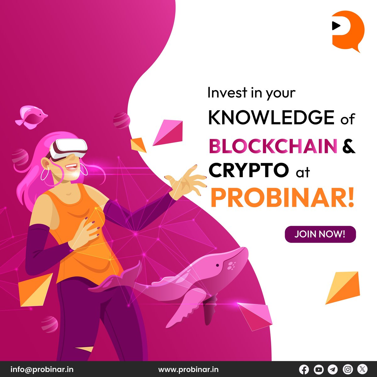 Boost your understanding of blockchain and crypto with Probinar! Gain valuable insights into the future of finance. Knowledge is the key to success! 🚀🔗 

visit us: buff.ly/3UuslRH

#BlockchainGaming #bitcoin #Blockchain #CryptoEducation #Blockchain101 #LearnBlockchain