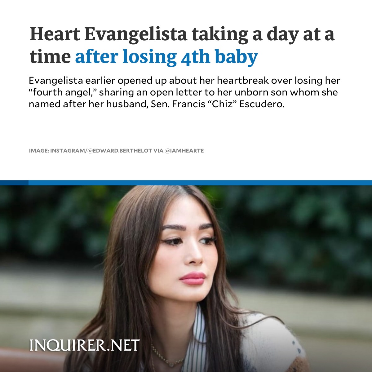 Days after revealing she lost another baby, Heart Evangelista declared that she is taking her time as she knows where she is going.

READ MORE: inqnews.net/HeartEvangelis…