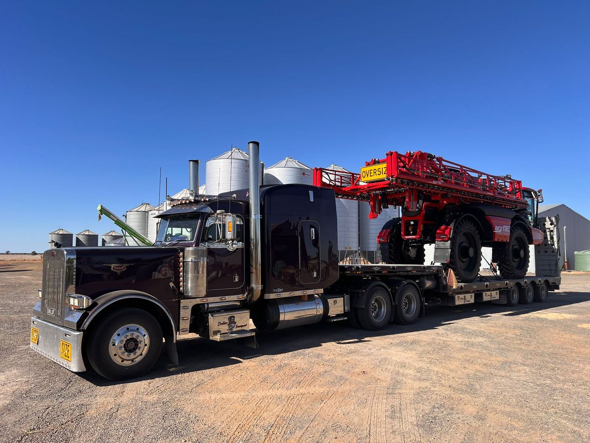 Where would we be without our hard working truck drivers!? Tim Driller making another grower’s day by delivering their new #Agrifac sprayer. This machine was delivered to a customer in Quambatook #VIC Know a truck driver who’s putting in the distance? Thank them in the comments
