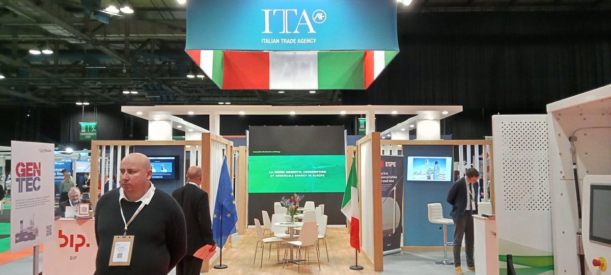 🫴 Here we are 🇮🇹 Italian Trade Agency at All Energy 2024 👋 Come visit us at the Italian Pavilion 📍Stand N40 - SEC Glasgow #madeinitaly #italiantradeagency #AllEnergy2024