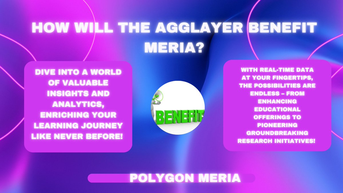 AroleeFX's tweet image. AggLayer integration unlocks endless possibilities for Meria, enhancing educational offerings and driving innovation! 

#ValidatorSpotlight @0xPolygon
#AggLayer 
#BuildonPolygon