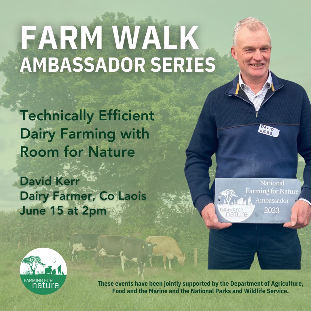 🆕for 2024! Our Dairy Series of Ambassador farm walks.  4 farm walks on Farming for Nature Ambassador dairy farms this June! 
Book here - bit.ly/FFNFarmwalks 
#dairyfarming #grasstomilk
