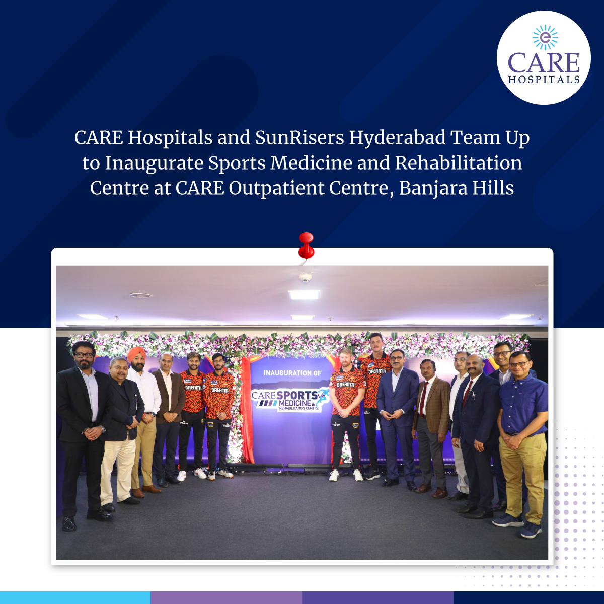 CARE Hospitals, India’s leading multi-specialty hospital chain, achieved a significant milestone as it inaugurated its cutting-edge Sports Medicine and Rehabilitation Centre at its Banjara Hills Unit. 
#CAREHospitals #TransformingHealthcare #SportsMedicine #Rehabilitation