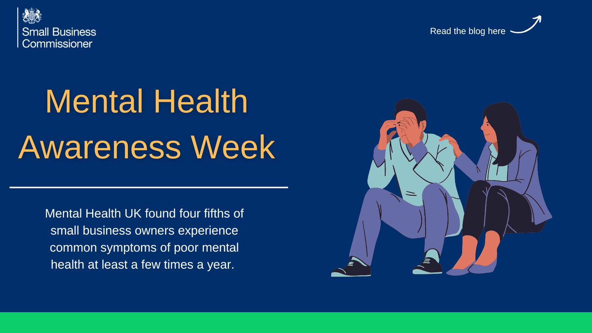 Small Business Commissioner UK (@sb_commissioner) on Twitter photo "The theme of this year’s Mental Health Awareness Week is Movement. Movement is good for improving mental health and most of us to need to get up and move around more. I want to see another movement too. The Movement for Fair Payments. That will help improve the mental health of "The theme of this year’s Mental Health Awareness Week is Movement. Movement is good for improving mental health and most of us to need to get up and move around more. I want to see another movement too. The Movement for Fair Payments. That will help improve the mental health of