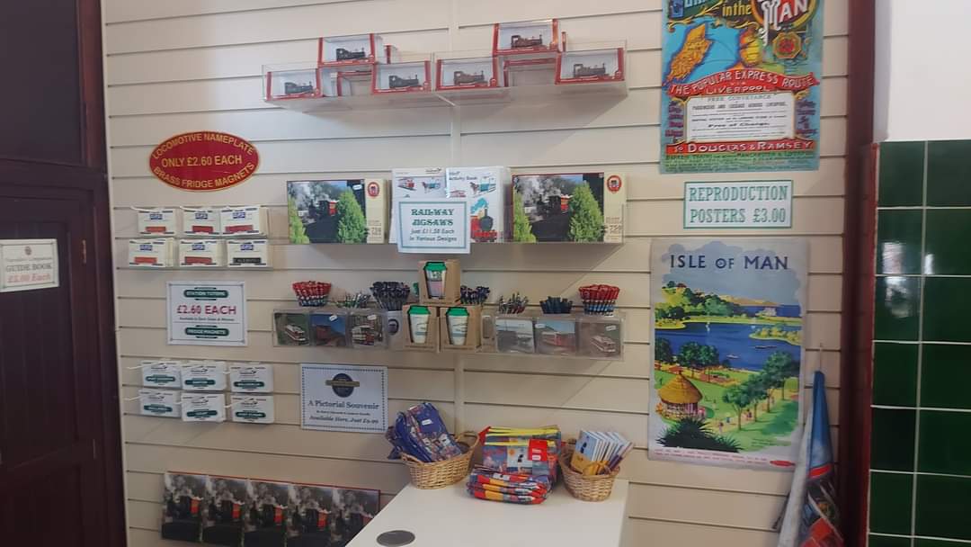 Our gift shop stocks a range of railway and transport related souvenirs and is open today and every day the trains are running #iomrailway #heritage #steam #nostalgia #greatphoto #Castletown #placetobe #IsleofMan #souvenirs #gifts #bargains #whoop #IMR150 #jigsaws #magnets
