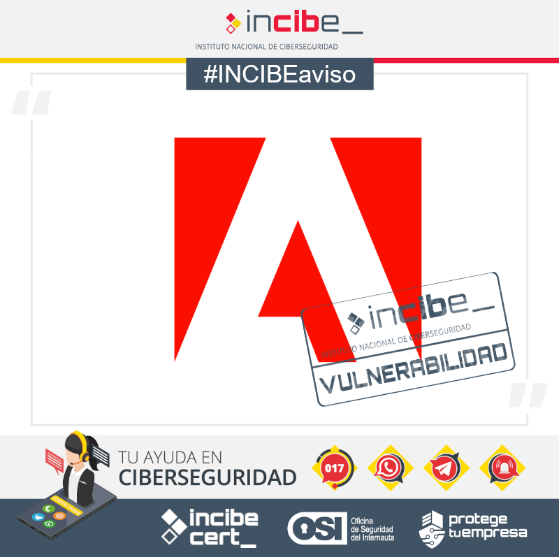 ⚠️#INCIBEaviso | #Adobe a publicado nuevas #actualizaciones en sus diferentes productos para solucionar vulnerabilidades. Entra en el enlace y revisa si te afecta: helpx.adobe.com/security/secur…