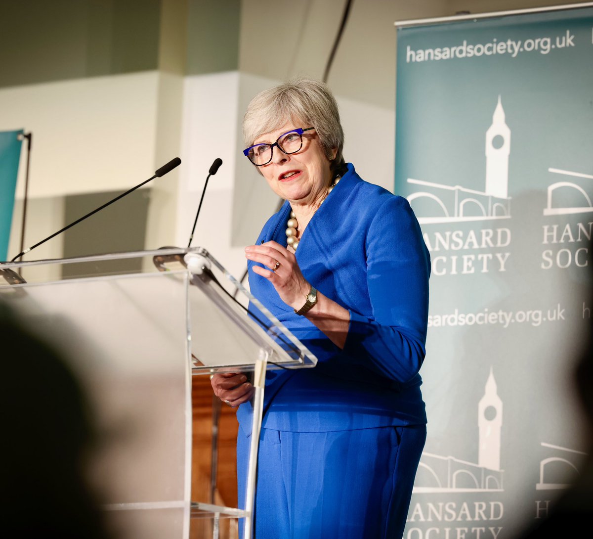 It was an honour to give the inaugural @HansardSociety Churchill-Attlee Democracy Lecture. At a time when the resilience of our democratic values are being tested like never before we must do all we can to defend them.