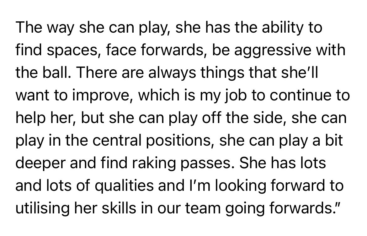 Marc Skinner’s full answer to my question about how much he’s basing next season’s planning around Grace Clinton. #MUWomen