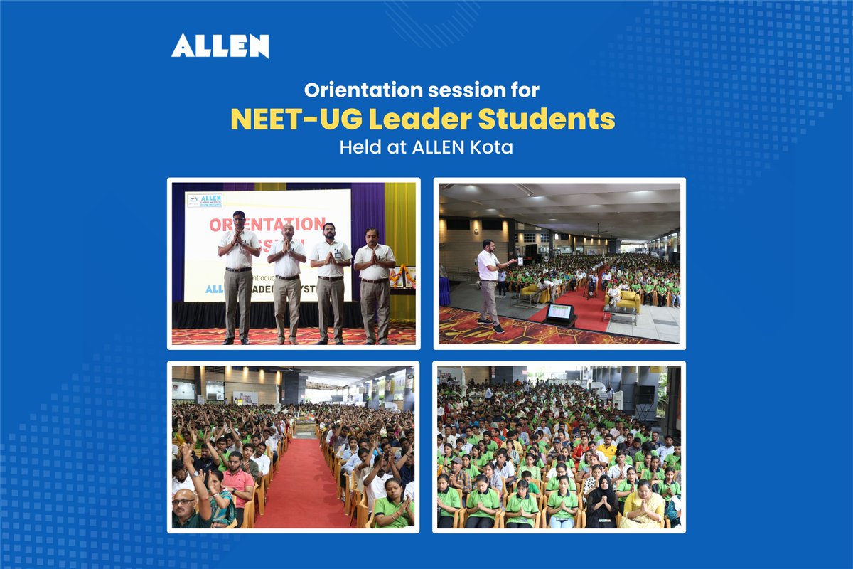 🌟 The orientation & parenting sessions for NEET Leader Phase-II were held by ALLEN Career Institute on 13th May 2024 at the SUPATH building. #HarGharMeALLEN #KotaCoaching #ALLENKota #LeaderCourse