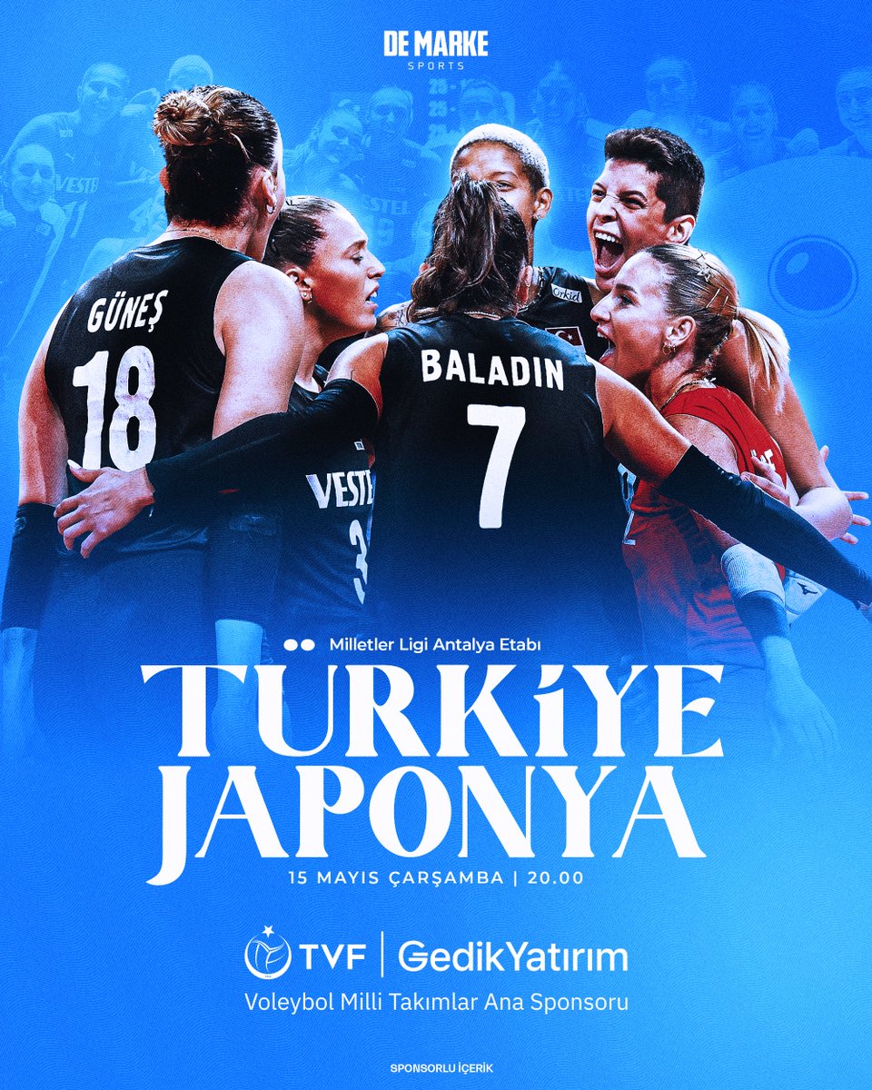 B A Ş L I Y O R U Z 🇹🇷

Milletler Ligi'nde sahne, son şampiyonun! 😍

Filenin Sultanları, geçen yaz bıraktığı yerden devam etmek için bugün sahaya çıkıyor! 🔥

<a href="/GedikYatirim/">Gedik Yatırım</a> | #işbirliği