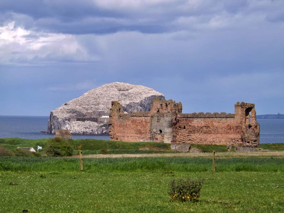 Tantallon Castle, and Bass Rock OTD last year