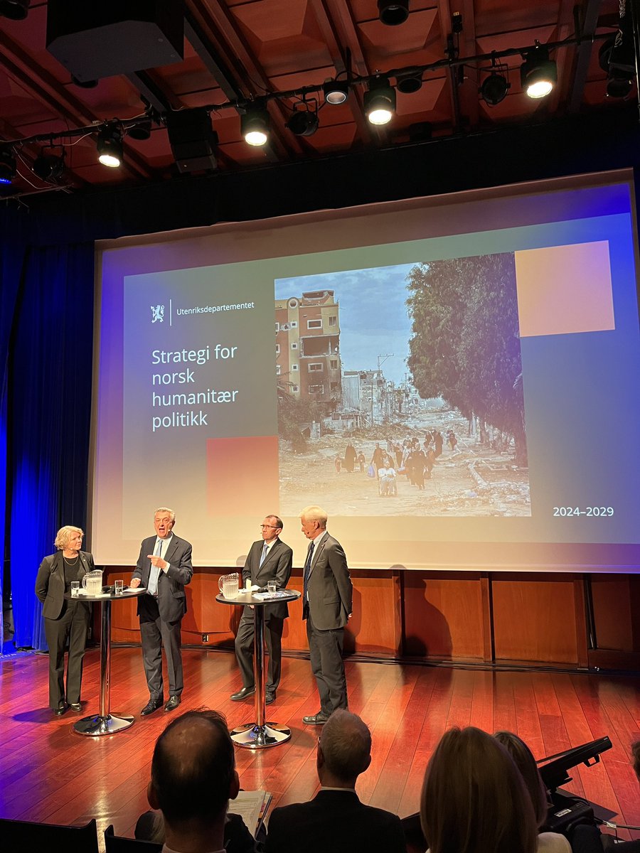 Plan International Norge (@plannorge) on Twitter photo Norges nye humanitære strategi lanseres i dag, på et avgjørende tidspunkt.
Viktig at Norge er tydelig på behovet for å fortsatt være en ledende humanitær aktør som står opp for humanitære prinsipper.
regjeringen.no/no/aktuelt/nor…
<a href="/NorwayMFA/">Norway MFA</a> <a href="/AnneBeathe_/">Anne Beathe Tvinnereim</a> <a href="/EspenBarthEide/">Espen Barth Eide</a> <a href="/parta/">Kari H Partapuoli</a> Norges nye humanitære strategi lanseres i dag, på et avgjørende tidspunkt.
Viktig at Norge er tydelig på behovet for å fortsatt være en ledende humanitær aktør som står opp for humanitære prinsipper.
regjeringen.no/no/aktuelt/nor…
<a href="/NorwayMFA/">Norway MFA</a> <a href="/AnneBeathe_/">Anne Beathe Tvinnereim</a> <a href="/EspenBarthEide/">Espen Barth Eide</a> <a href="/parta/">Kari H Partapuoli</a>