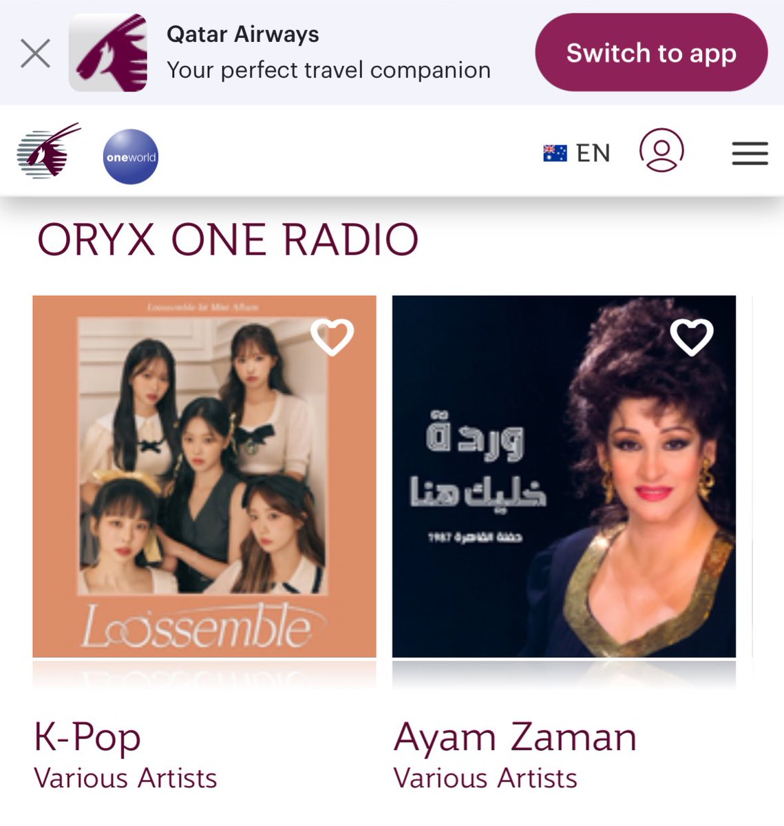 Loossemble are featured as the cover for Qatar Airways “Oryx One Radio - K-Pop (Various Artists)”

#루셈블 #LOOSSEMBLE