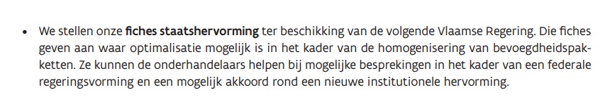 SRoosbroek's tweet photo. Om er maar vier uit te halen: de Vlaamse administratie pleit voor een minder gedetailleerd regeerakkoord, voor minder regeldruk, tegen geen nieuwe lineaire besparingen en wil meewerken aan volgende staatshervorming. https://t.co/XnMmIZbN9t
