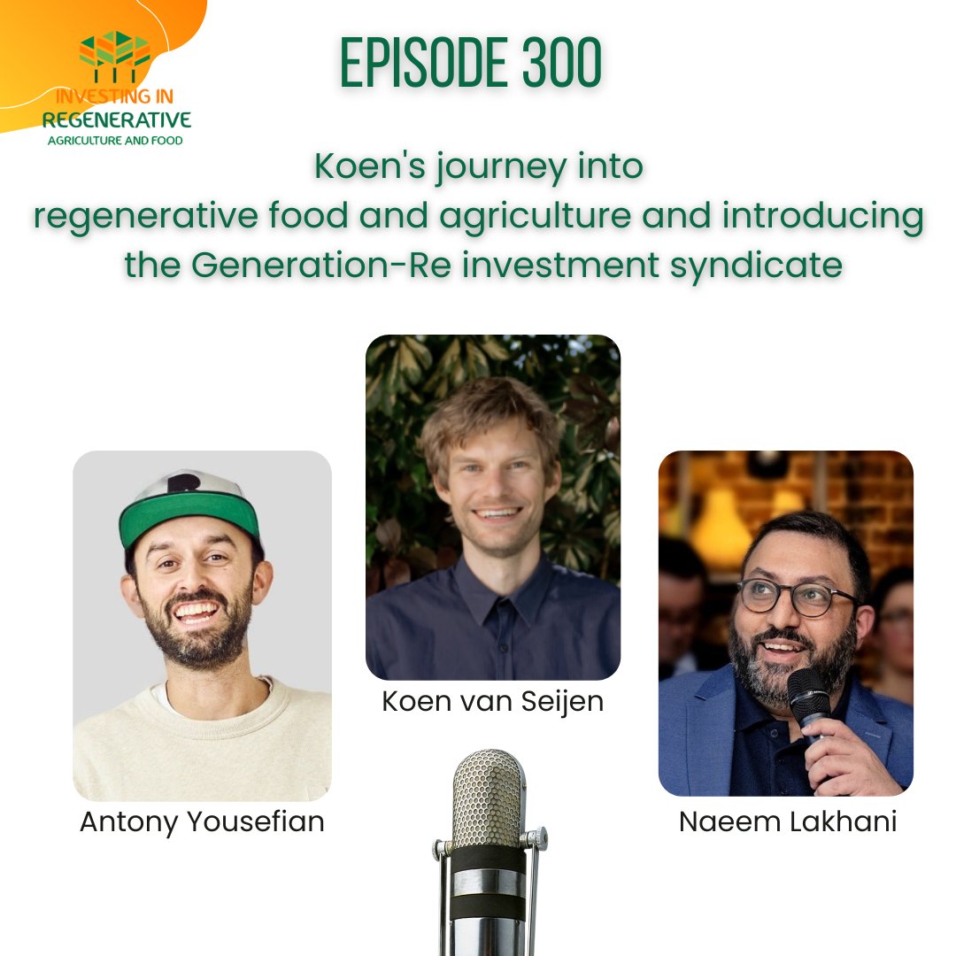 300th episode of the #podcast is out with myself in the guest chair interviewed by @nlak and @ReFiAntony ➡️ investinginregenerativeagriculture.com/2024/05/14/nae…