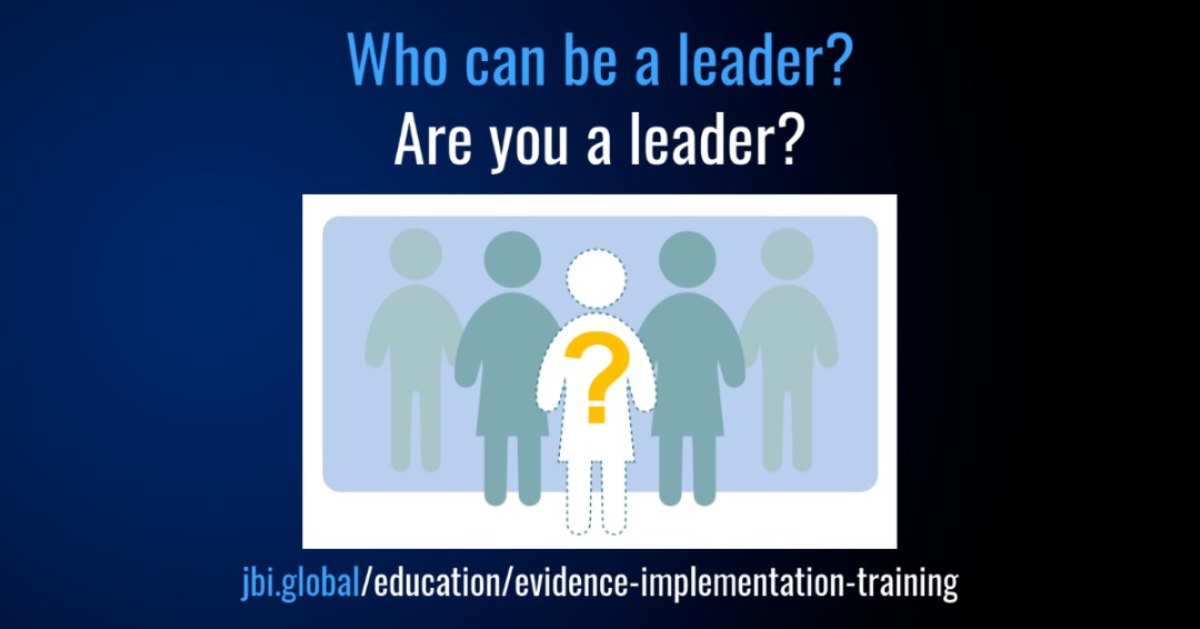 The Evidence Implementation Training Program includes a full day on clinical leadership skills development so that participants are equipped to successfully implement evidence in their workplace to improve clinical outcomes. Learn more: jbi.global/education/evid… #JBIEBHC