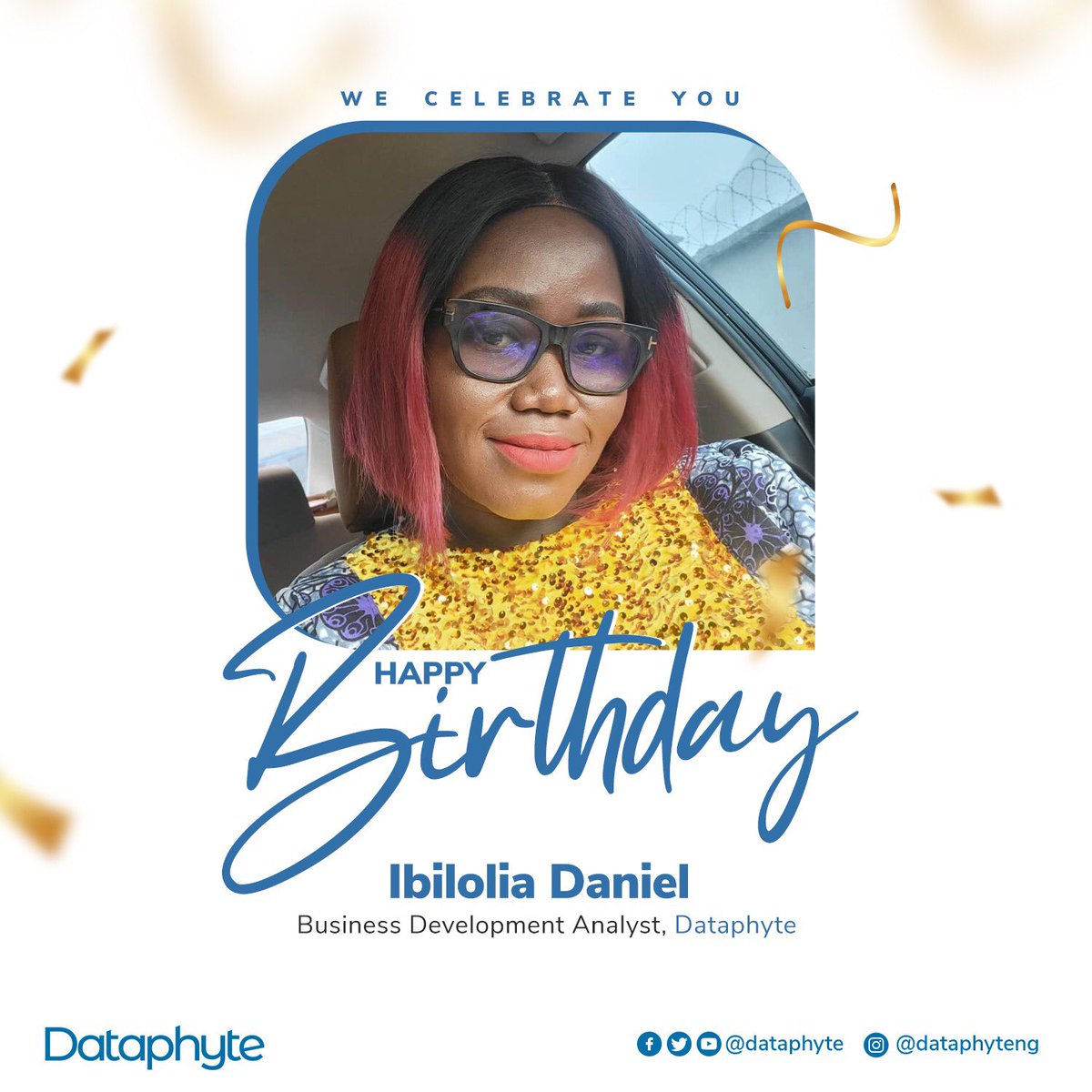 Dear @saltypip , Happy Birthday! We at Dataphyte are incredibly grateful for everything you’ve done as our Business Development Analyst. Your hard work, dedication, and positive spirit have made a huge impact on our team and our growth. Here’s to celebrating you today and