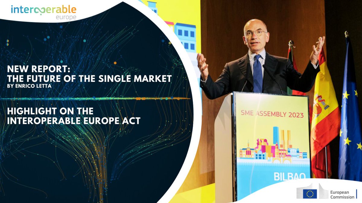 Discover insights💡from @EnricoLetta's visionary report on the future of the European Single Market! Emphasizing the pivotal role of the Interoperable Europe Act📘, it charts a course for enhanced digital #PublicServices and seamless #DataExchange. 👉europa.eu/!bXrbKw