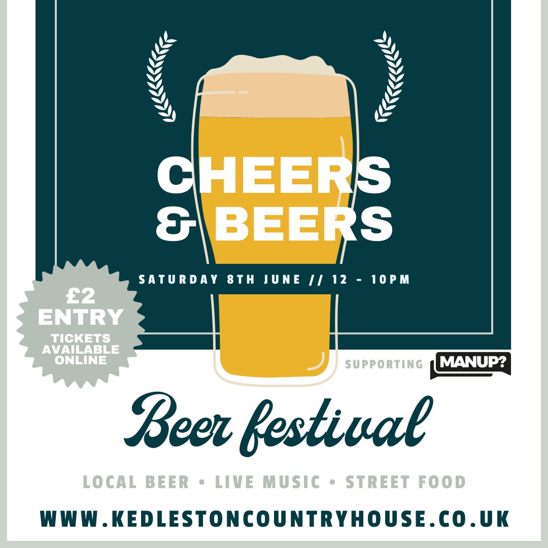 🍺 Pop along to the @KedlestonCHouse Beer Festival for a weekend of great brews, live music, and fun! 📆8 June Sip on a variety of local beers in a picturesque setting. Don't miss out on this hoppy event! Grab your tickets today ⬇ shorturl.at/tDQ57 #DerbyUK #BeerFestival