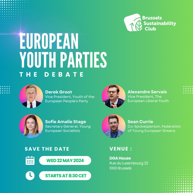 💡With the #EUelections over a month away, @BSC_EU invited representatives of the 4 biggest EU youth parties to share proposals for the EU to meet its climate targets Our VP @AlexServais94 will be representing LYMEC 👉Join the debate in Brussels: rb.gy/x5i7tt