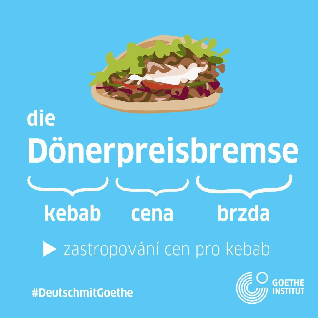 V 🇩🇪 médiích se rozmáhá slovíčko #Dönerpreisbremse. Objevuje se v souvislosti s jistou politickou stranou, žádající zastropování cen kebabu. Ta totiž průměrně činí 7 €, leckde ale přesáhne i 8 €.

Nejdůležitější však není za kolik, nýbrž s čím: Mit Zwiebel und scharf?🙂