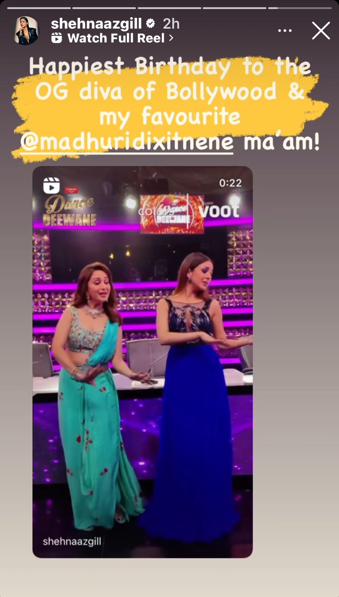 Shehnaaz’s post for bollywood diva Madhuri Dixit ..🤌♥️ ♥️♥️♥️♥️♥️♥️♥️♥️♥️♥️♥️♥️ #ShehnaazGill | @ishehnaaz_gill