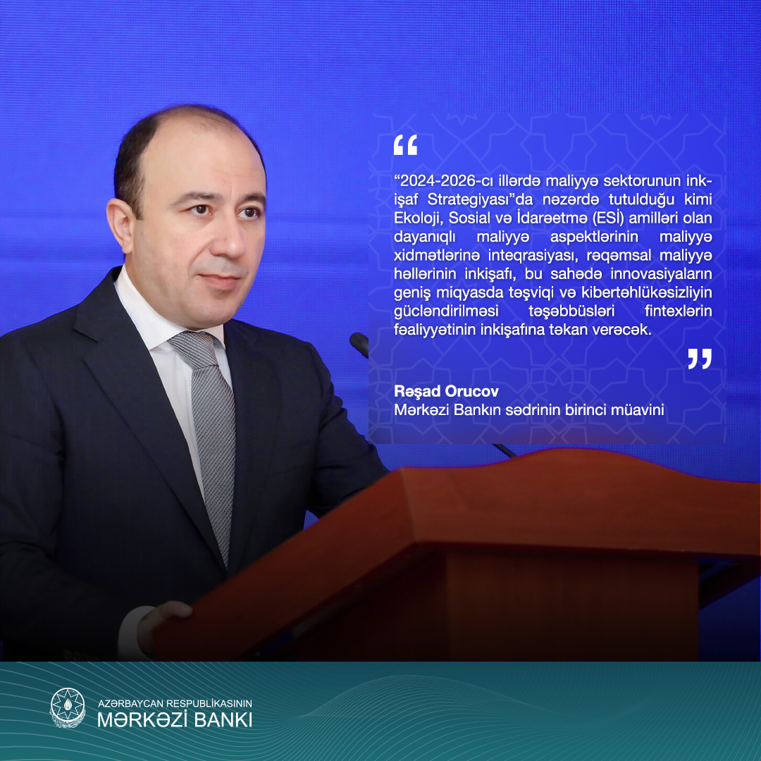 Merkezi_Bank_AZ's tweet photo. #MərkəziBank #fintexsummit2024 #ESİ #fintex #dayanıqlımaliyyə #ESG #fintech #sustainablefinance https://t.co/geBU7ZfnyE