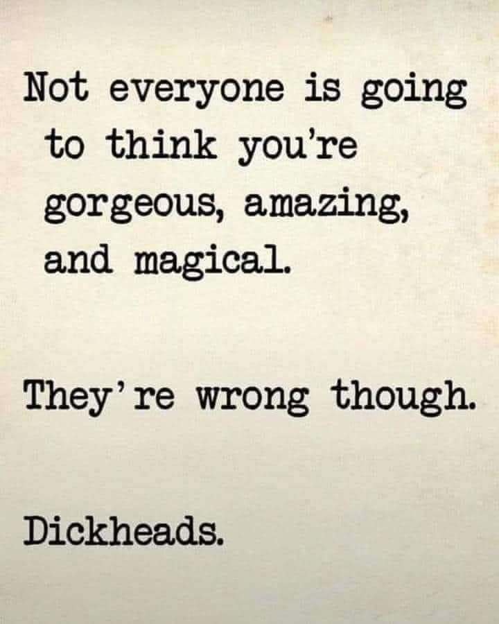 💋 don't deal with dickheads, luvs😉