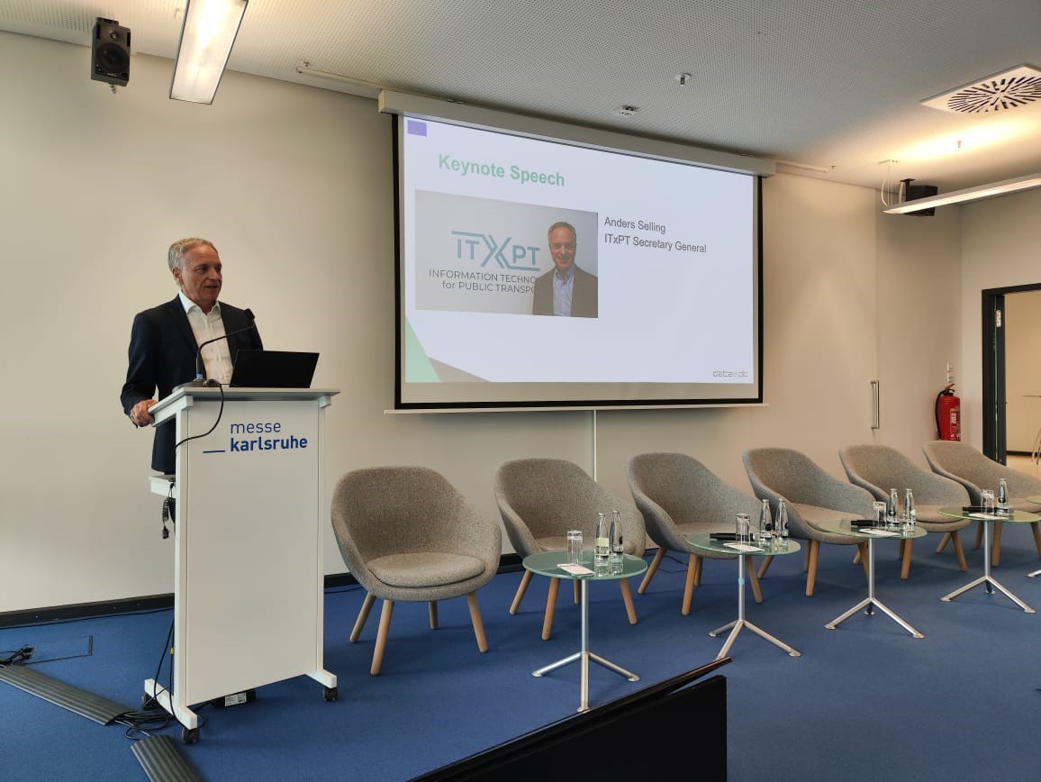DATA4PT (@data4pt) on Twitter photo The DATA4PT Final Event is in full swing here in Karlsruhe!
Great to welcome our keynote speakers of today <a href="/MedMezghani/">Mohamed Mezghani (MedMezghani@mastodon.world)</a> of <a href="/UITPnews/">UITP</a>, <a href="/AndersSelling/">Anders Selling</a> of <a href="/ITxPT/">ITxPT</a> and Petra Söderqvist of <a href="/EU_Commission/">European Commission</a>. The DATA4PT Final Event is in full swing here in Karlsruhe!
Great to welcome our keynote speakers of today <a href="/MedMezghani/">Mohamed Mezghani (MedMezghani@mastodon.world)</a> of <a href="/UITPnews/">UITP</a>, <a href="/AndersSelling/">Anders Selling</a> of <a href="/ITxPT/">ITxPT</a> and Petra Söderqvist of <a href="/EU_Commission/">European Commission</a>.