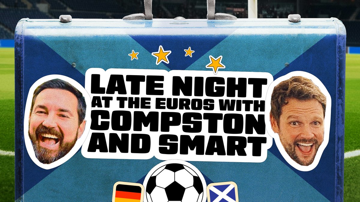 📢 Get ready for… Late Night at The Euros with Compston & Smart! Martin Compston and Gordon Smart are bringing the party atmosphere to @BBCScotland with a run of shows before a live audience in Germany during the Euros Read more ➡️ bbc.co.uk/mediacentre/20…