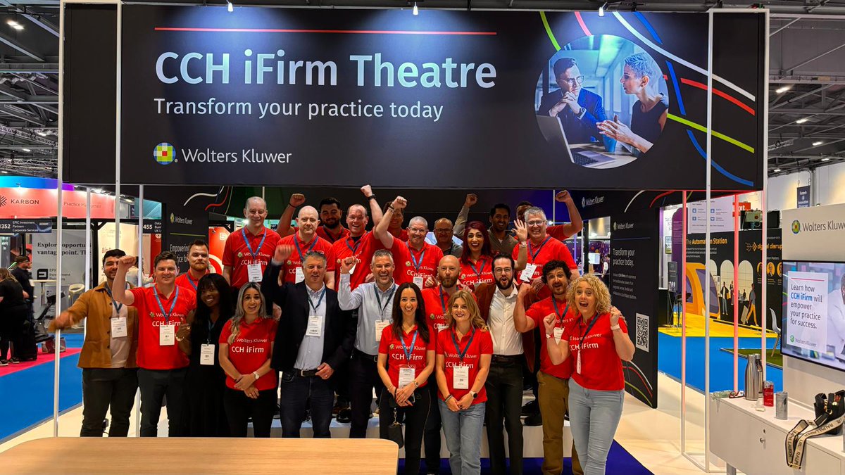 Here we go! Come and join us at @Accountex today, on stand 1460.  

You can expect expert insights, a place to sit down and relax at our customer lounge, and demos of our cloud accounting solution CCH iFirm. See you soon!  

#Accountex2024 #CCHiFirm #WoltersKluwer