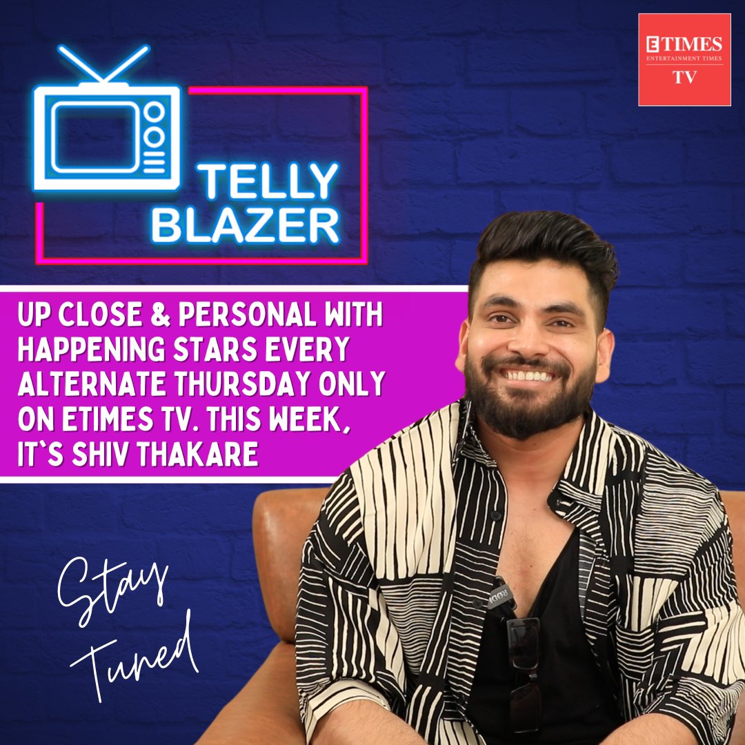 Get ready for our upcoming Telly Blazer segment with the very talented @ShivThakare9; stay tuned! ❤️ #shivthakare #shiv #etimestv
