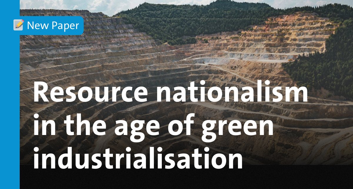 The Raw Material Summit begins today among a global scramble for access to resources necessary for the #greentransition. Read our brief confronting resource nationalism 👉 bit.ly/44xjbaw #RMSummit2024 #greentransition #CRMs
