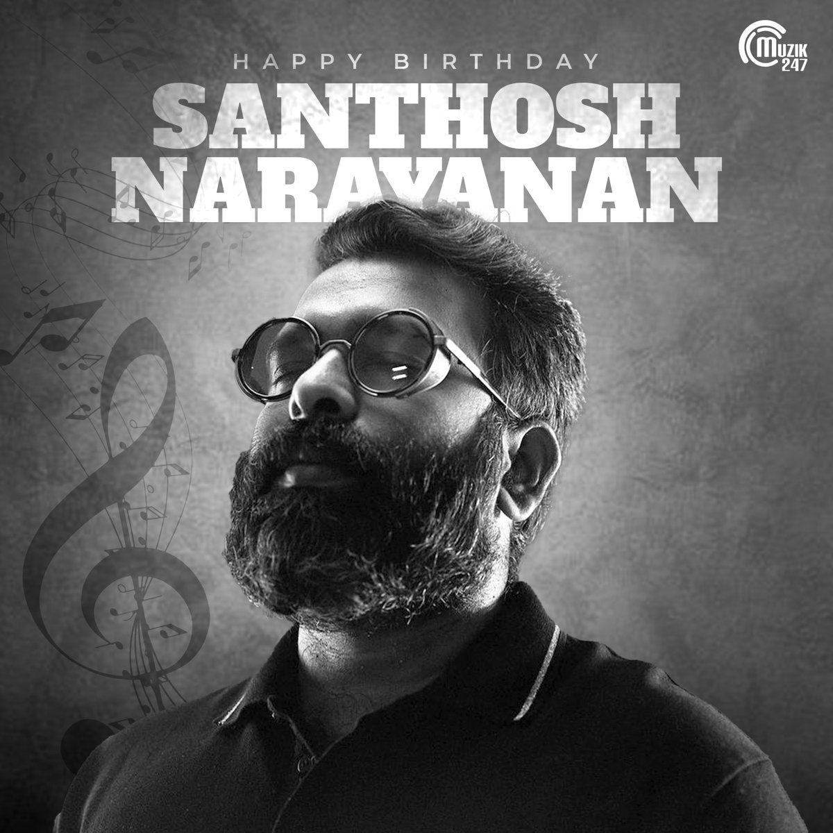 Wishing a very happy birthday to the magician of music @Music_Santhosh ! whose compositions have the power to transport to another world, emotions come alive through note. Keep reshaping essence of sound and enchant us with your talent!🎵🎉 #HBDSanthoshNarayanan