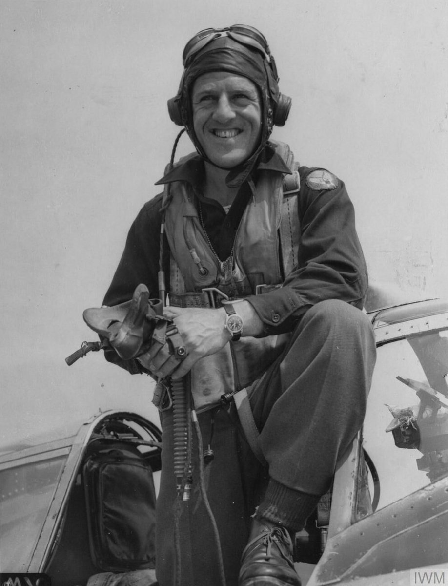 Today in 1944, this photo of American fighter ace Robert J Rankin is approved for publication. Three days earlier, while flying his P-47 Thunderbolt, Rankin had shot down five Messerschmitt 109s while escorting a bomber mission to Germany. Photo: @I_W_M FRE 2678