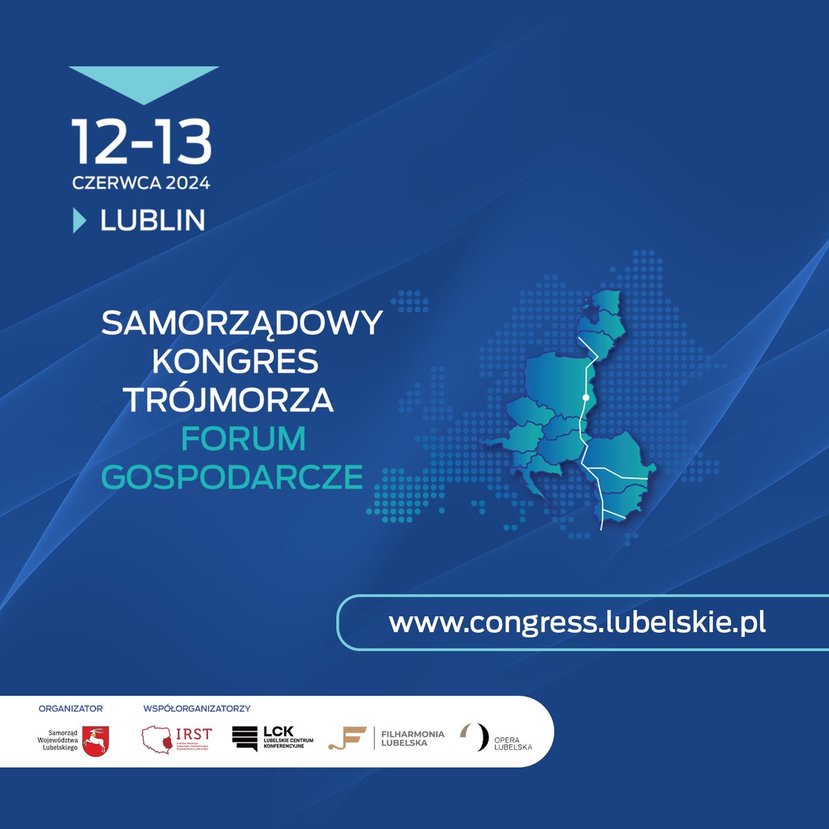 🌍📣 IV Kongres Trójmorza & Forum Gospodarcze w Lublinie, 12-13 czerwca 2024! 🇵🇱 Pod patronatem Prezydenta RP A. Dudy, liderzy z 13 państw Trójmorza. 🔍 Tematy: Energia, AI, 3W,Via Carpatia, Cyfryzacja, Zdrowie #KongresTrójmorza #Trójmorze #Innowacje #Biznes
