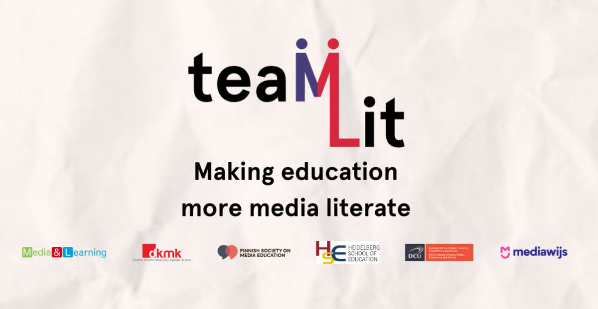 Educators, are you wondering how to teach media literacy?🌟TeaMLit developed a free online training course with 5 modules -45 mins each, that guides you through the landscape of media literacy & helps you implement it in your classroom & school. Enrol now🚀training.media-and-learning.eu/p/teamlit