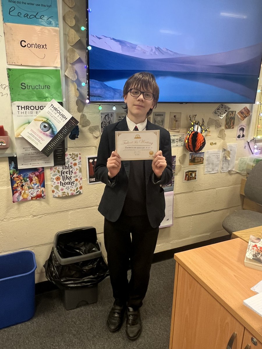 Congratulations to Evie and Zachary who are both having their poems published for the 'Through Their Eyes' poetry writing competition.

Evie's poem is titled 'The Voice of a Tennis Ball' and Zachary's 'Strike a Match'. A huge well done.