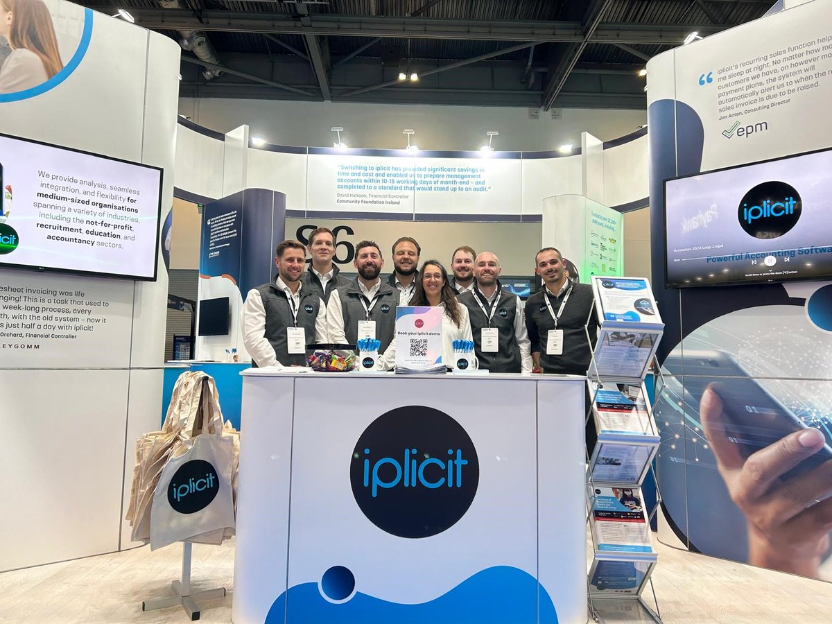 It's day one at @Accountex 2024. Stop by stand 1220 to meet the @iplicit team and see our multi-award-winning accounting software in action! 

#Accountexlondon #cloudaccounting #accountingsoftware #accountants